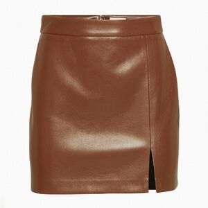 Aritizia high waisted vegan leather mini skirt